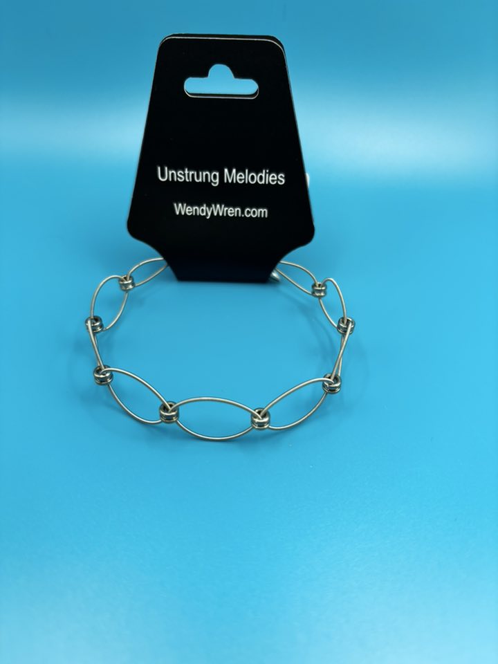 Guitar string woven bracelet