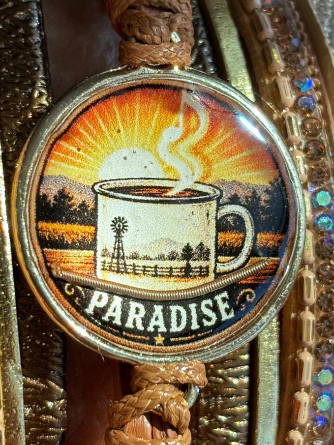 Paradise Multi-Strand Leather Cuff