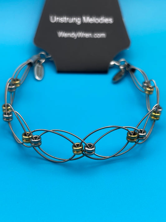 Double Weave Guitar String Bracelet