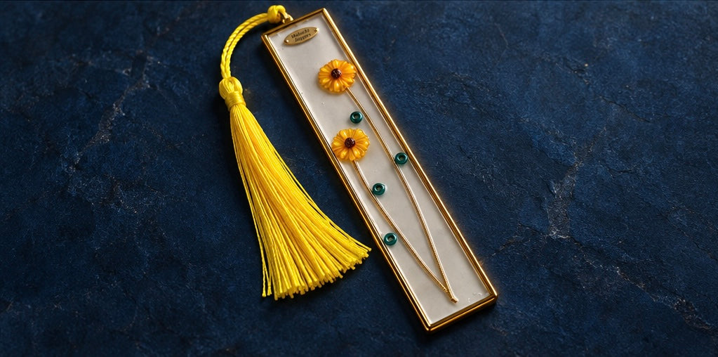 Sunflower Guitar String Bookmark