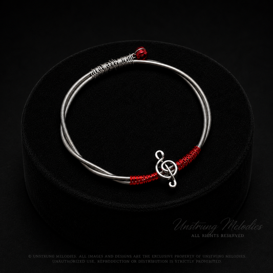 Guitar string bracelet