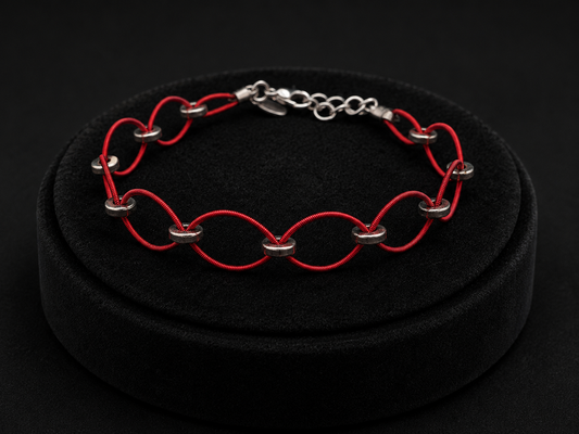 Guitar string woven bracelet