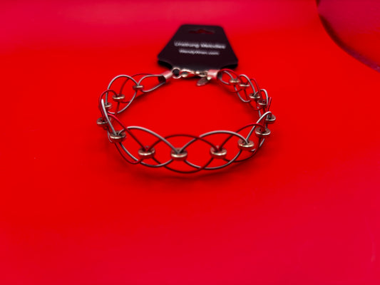 Woven guitar string bracelet