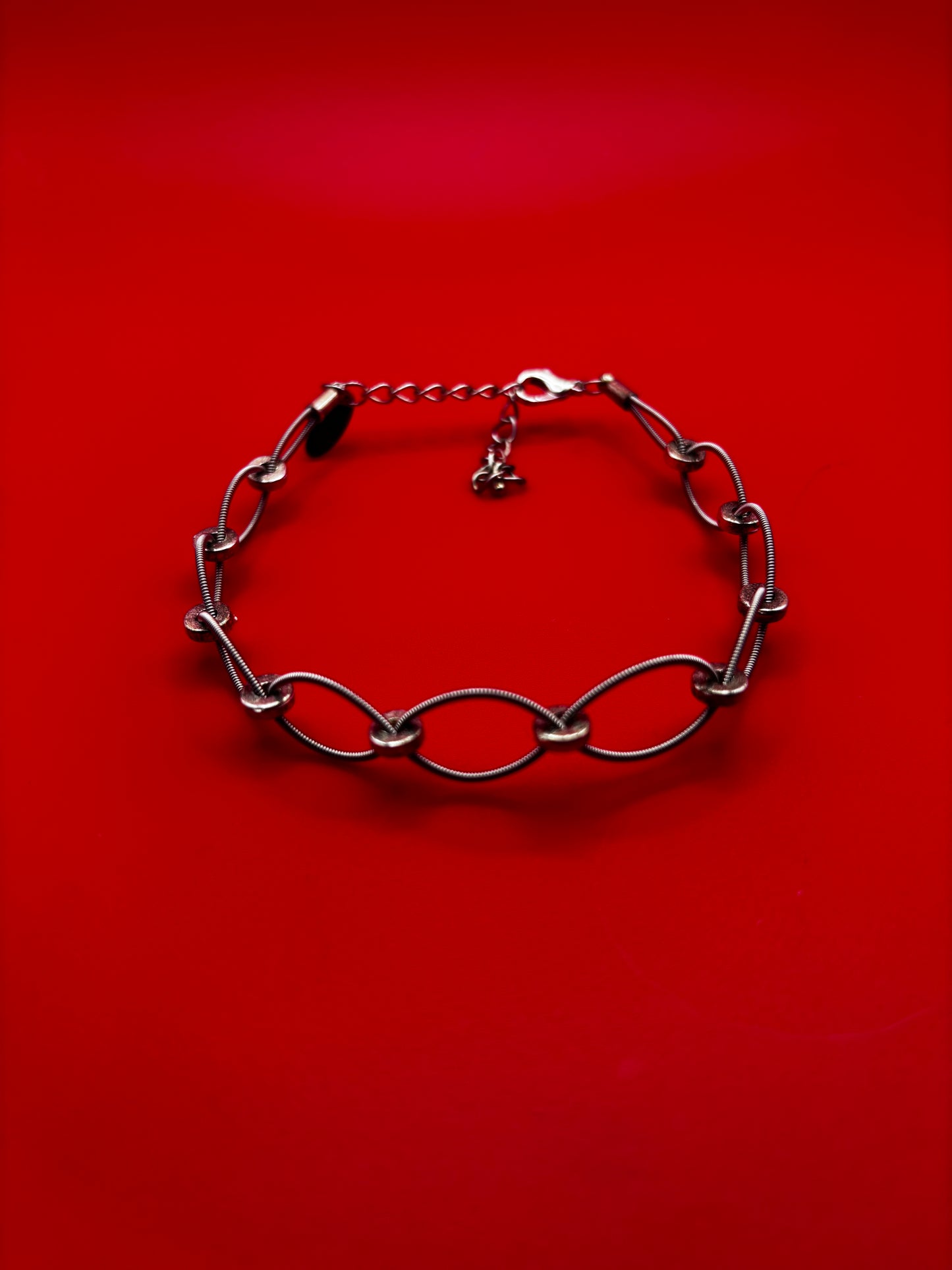 Guitar string woven bracelet
