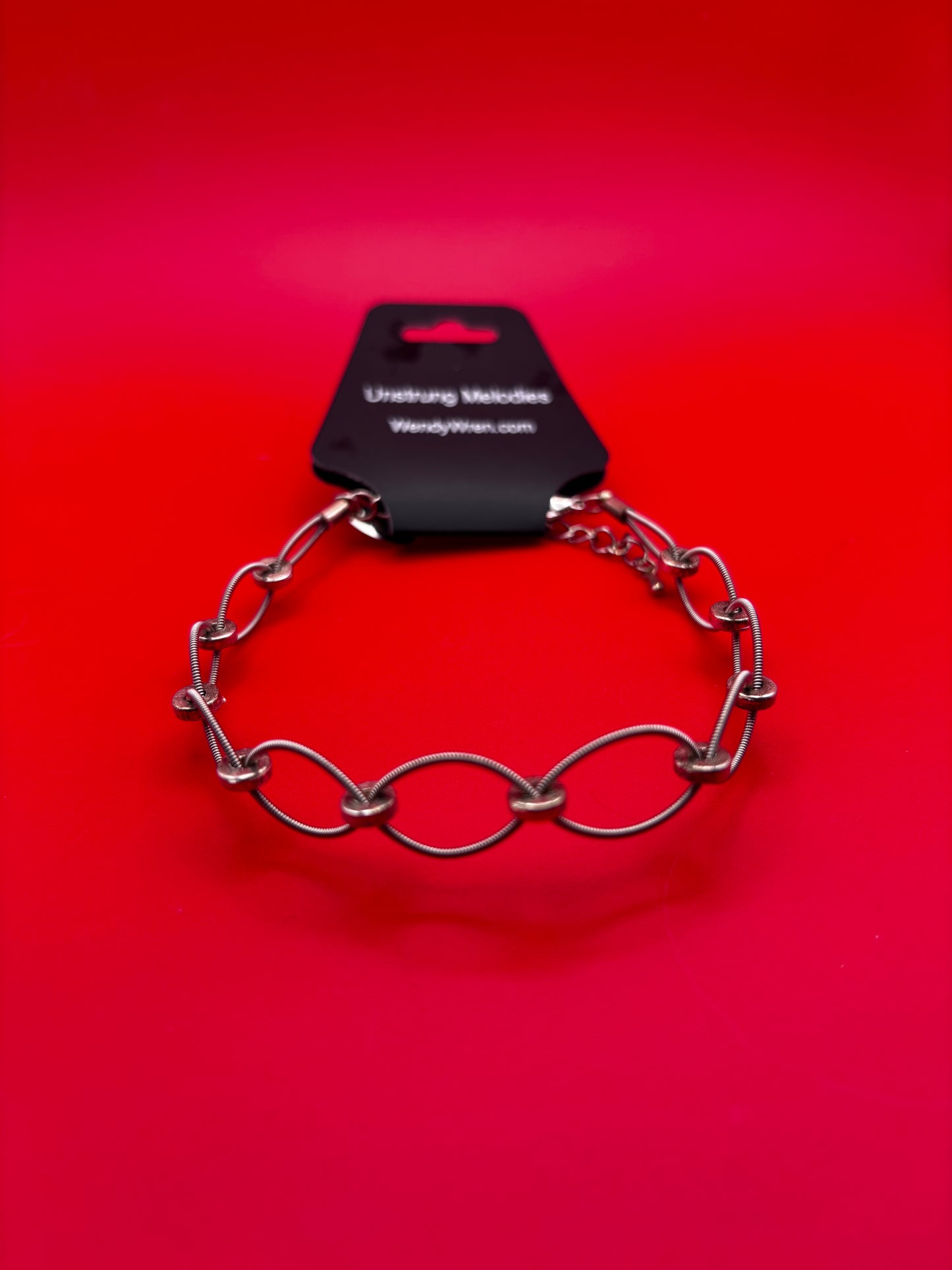 Guitar string woven bracelet