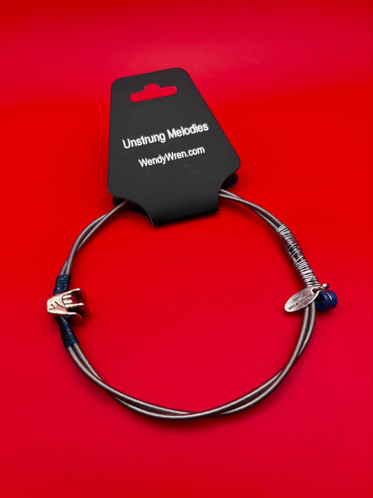 Guitar strings bangle