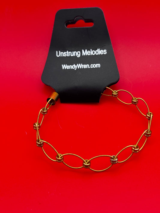 Guitar string woven bracelet