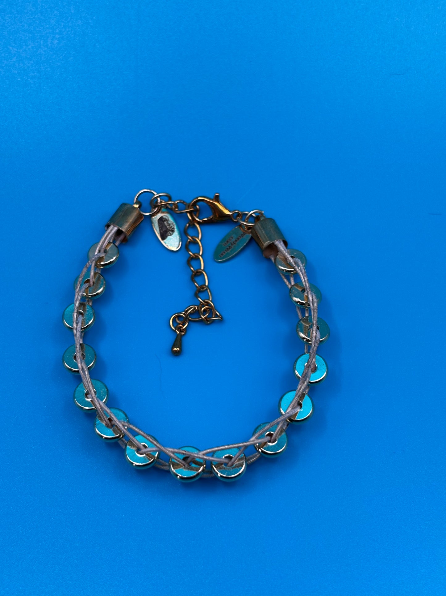 Guitar string woven bracelet
