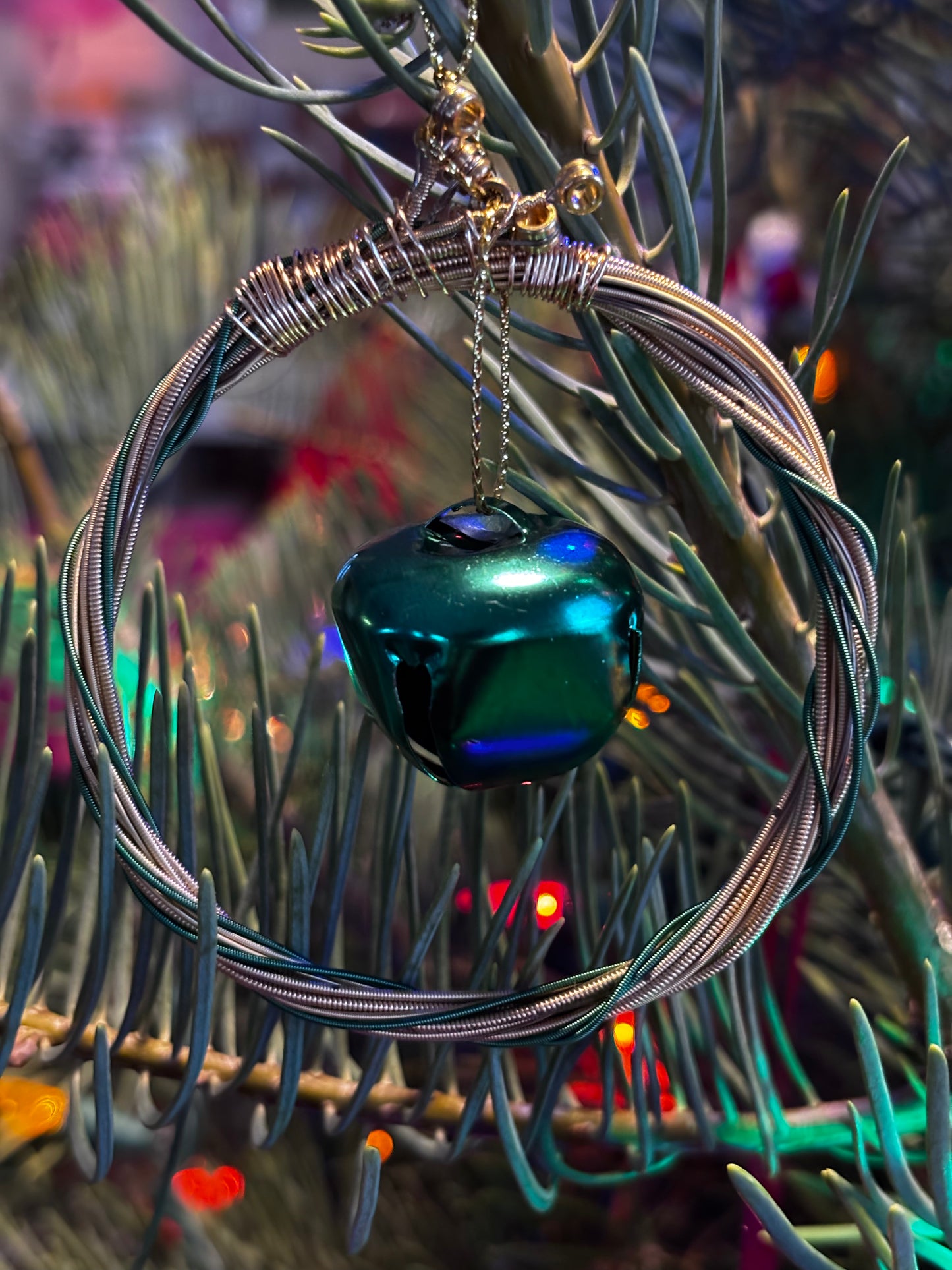 Guitar string Christmas ornament