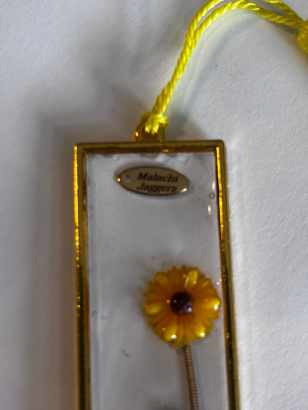 Sunflower Guitar String Bookmark
