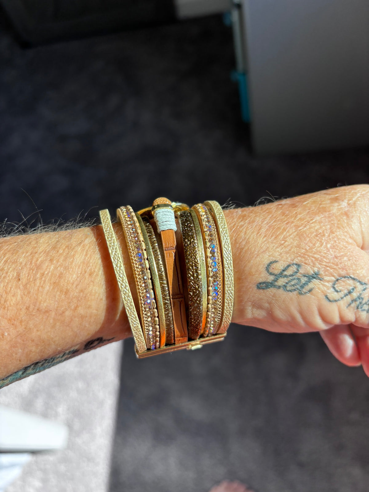 Paradise Multi-Strand Leather Cuff
