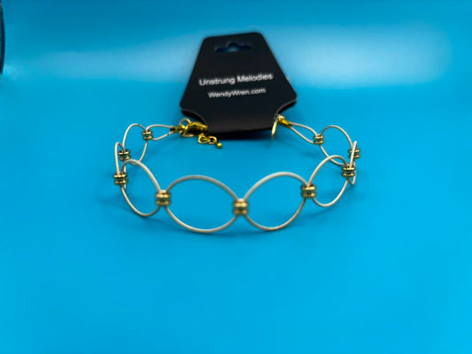 Guitar string woven bracelet