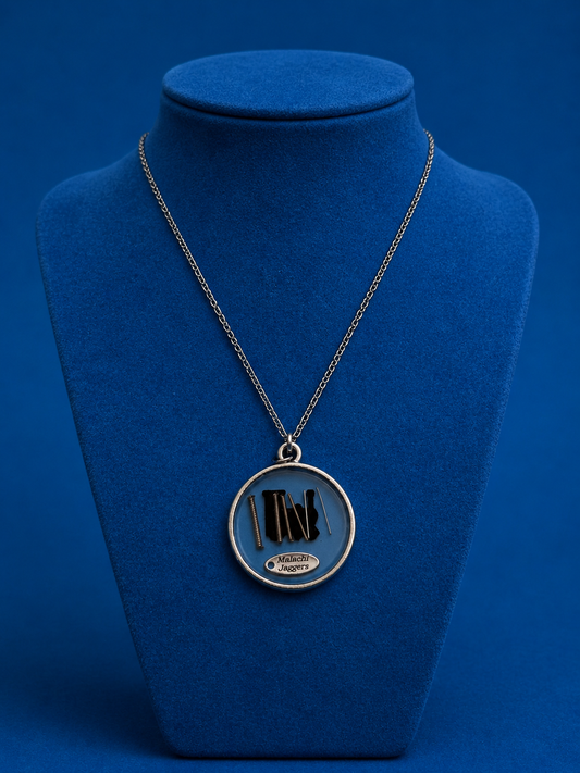 Guitar string & resin necklace